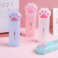 3d pencil case storage box lovely pink cat paw cartoon pen bag for school girl kawaii stationery gift pouch eraser holder
