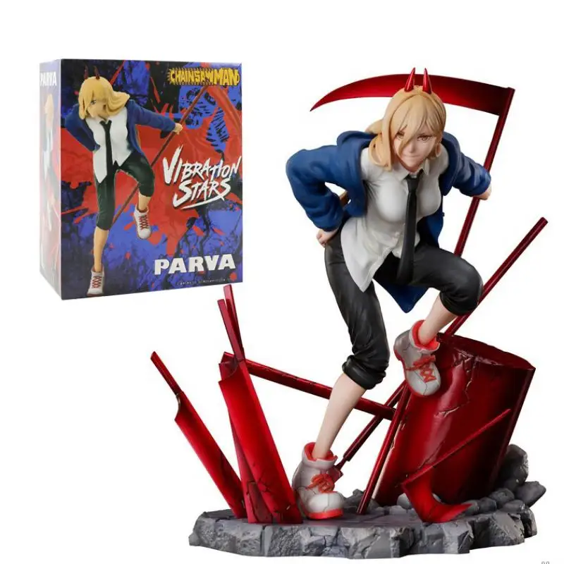 

Chainsaw Man Figures Power Action Figures Anime Pvc Model Kawaii Hand Made Ornaments 19Cm Toy Gifts for Kids