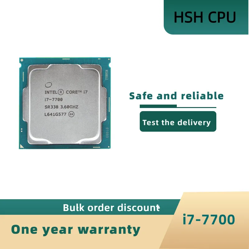 

Intel Core i7-7700 i7 7700 3.6 GHz Quad-Core Eight-Thread CPU Processor 8M 65W LGA 1151