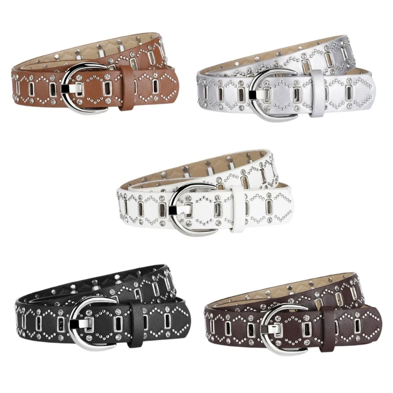 SZL женский пояс 2000-х годов декоративный ремень для брюк модный с заклепками