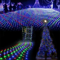 net led string lights 8modes 220v 1 5x1 5m 3x2m festival christmas decoration new year wedding party waterproof