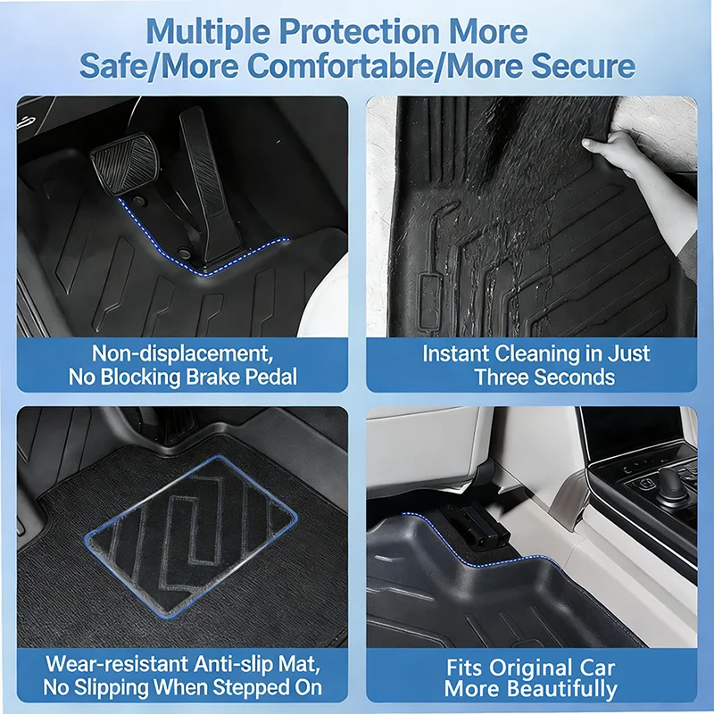 Фото Автомобильные коврики из ТПЭ на заказ для Volkswagen Golf 7 2014-2020, аксессуары для левого руля, автомобильные принадлежности для автомобилей №4