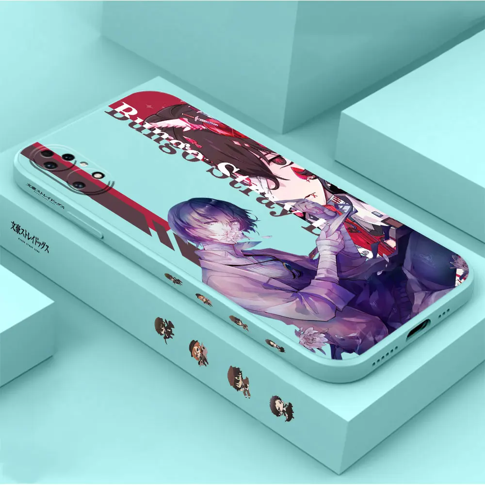 Dazai Osamu Bungo Stray Dogs Phone Case For Huawei P60 P50 P40 P30 P20 Mate 50 40 30 20 20X 10 Colour Liquid Silicone Cover Capa