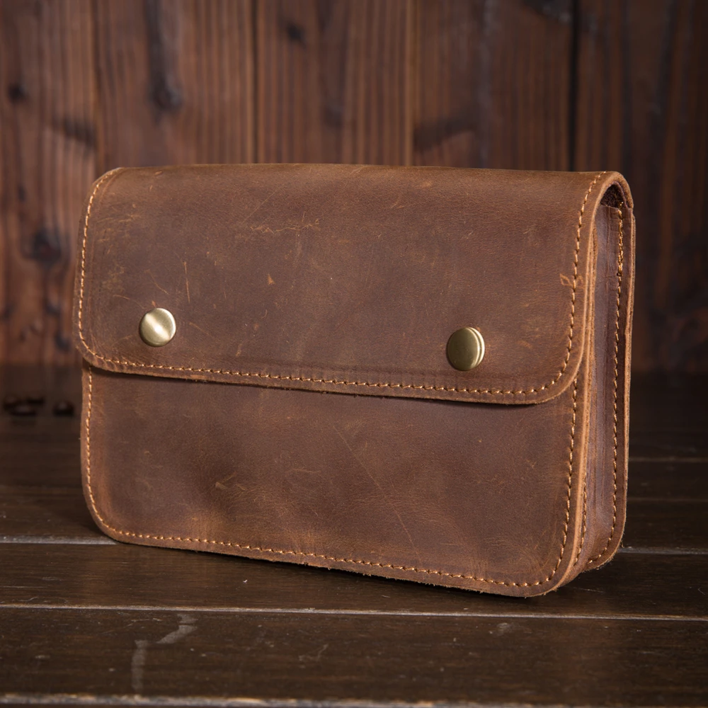 

Кожаный кошелек для мужчин, уличная поясная сумка из натуральной кожи, для телефона, карт, мини-кошельки, забавные мешки для мелочи и бедер