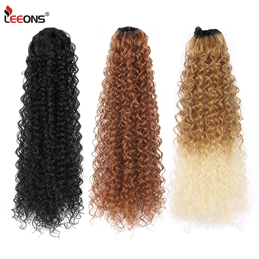 

New Long Drawstring Ponytail Extensions Synthetic Kinky Curly Ponytails Clip In Soft 19Inch Straight Ombre Afro Curls Fake Hair