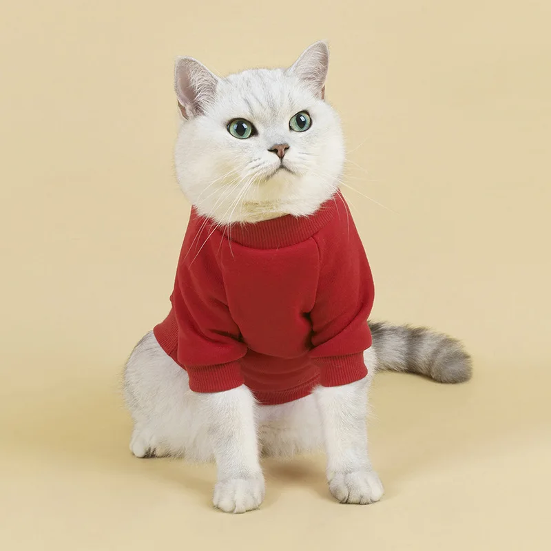 

Fashion Pet Sweatshirts for Autumn and Winter Are Comfortable, Breathable, Warm, Plush Dog Clothes, Small Dog and Cat Clothes