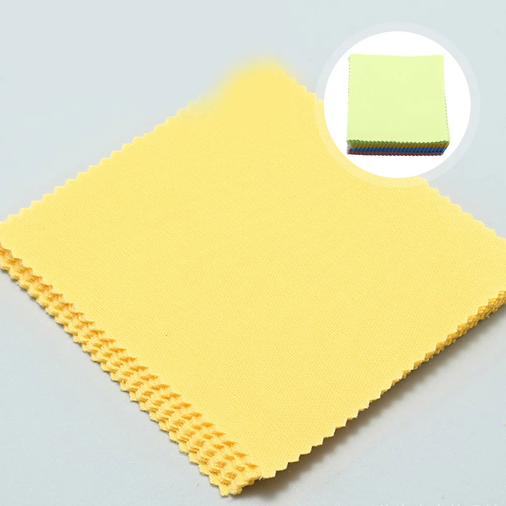 100 шт. ткань для очков цветные чистящие салфетки чистки линз маленькие экран