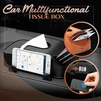 2022 car multifunctional tissue box with anti slip bottom phone holder with card slot car shape tissue storage csl88