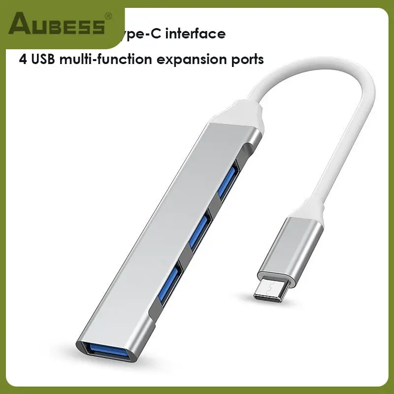 

4Port USB 3.0 Hub USB Hub High Speed Type C Splitter 5Gbps For PC Computer Accessories Multiport HUB 4 USB 3.0 2.0 Ports Adapter