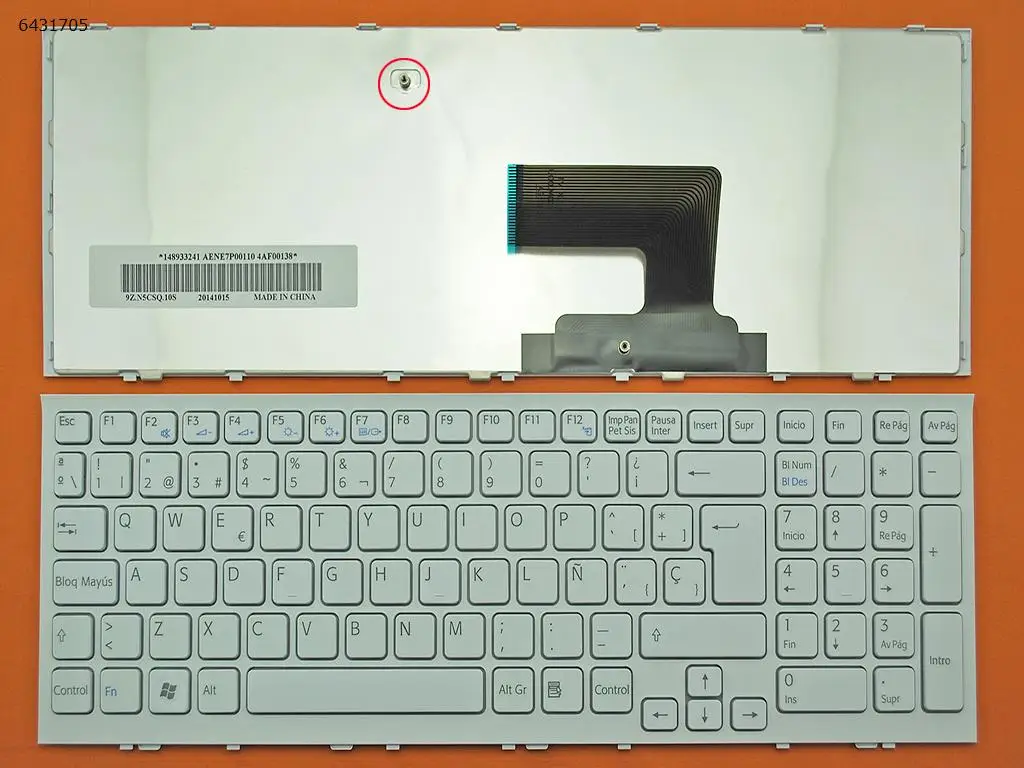 

SP Laptop Keyboard for SONY VPC-EE Series WHITE FRAME WHITE