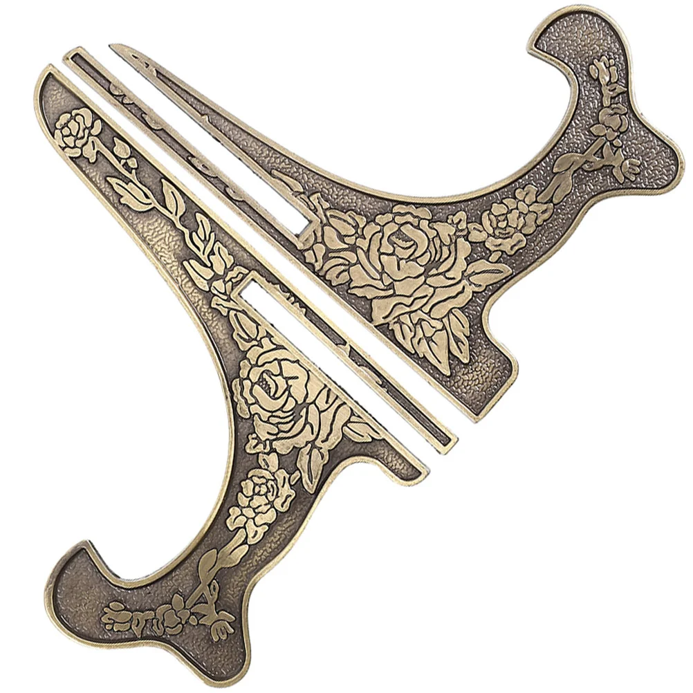 

Medal Holder Metal Medals Plate Stand Desktop Practical Picture Frame Photo Easel Coin Vintage Zinc Alloy Individual Plates