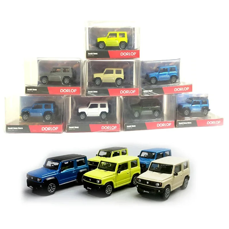 Коллекционная модель автомобиля Dorlop 1:64 Suzuki Jimny из литого металла с орнаментом