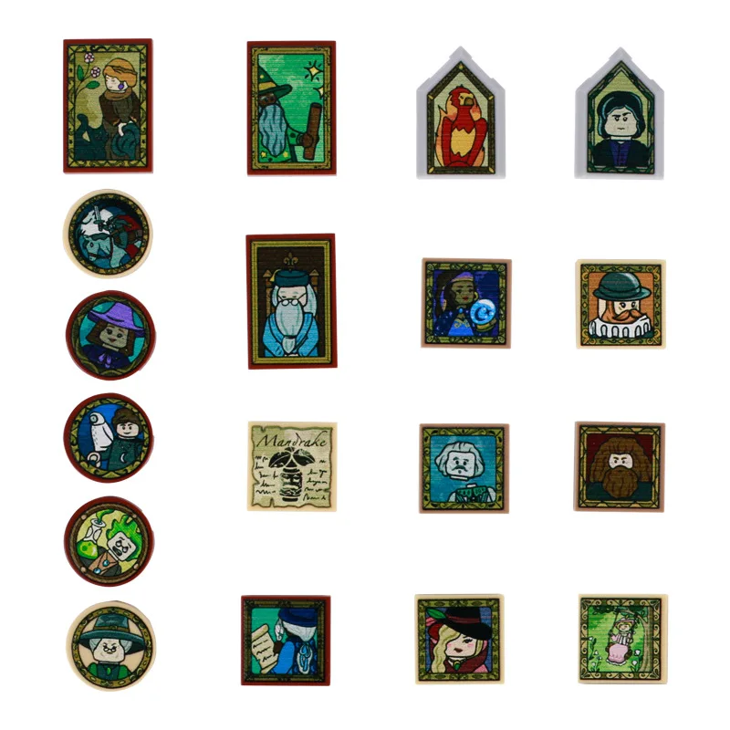 Набор волшебного оборудования MOC С принтом волшебника строительные блоки