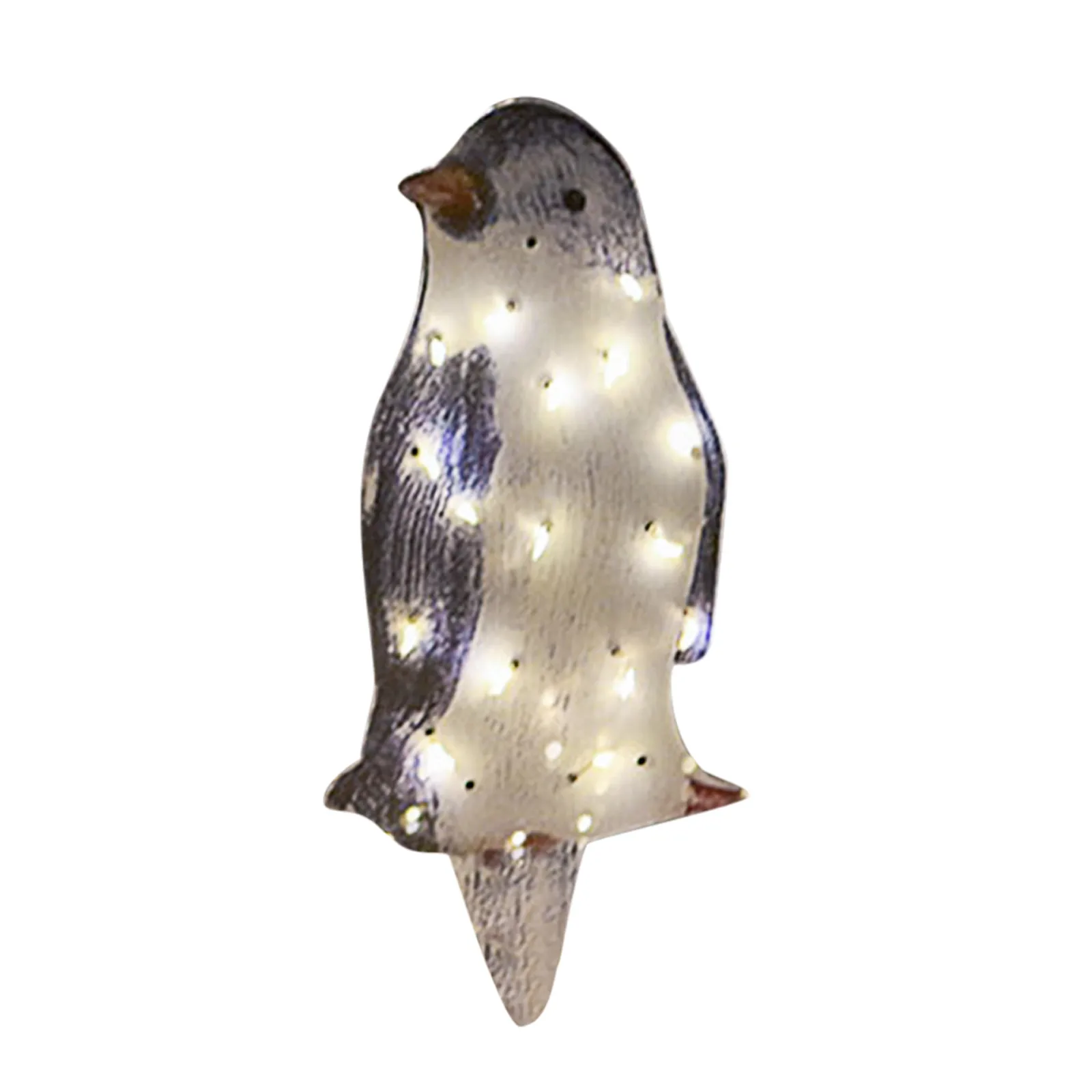 Ornament Decoration Penguin Christmas Brightening Penguin Holiday Light-Up Decoration Crafts