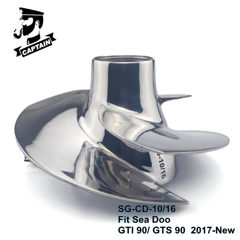 

Captain Jet Ski Impeller SG-CD-10/16 150mm fit Seadoo GTI 90 GTS 90 2017-New 3 Blades Polished PWC Watercraft Waterski Parts