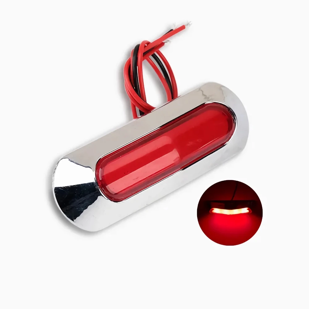 

10 грузовых автомобилей боковые знаки светодиодные лампы хром 12В 24В прицеп боковые огни габариты внешние огни