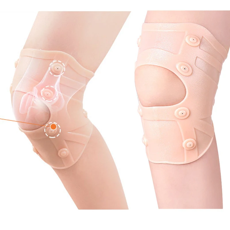 Magnetic Therapy Knee Pads Support Silicone Gel Arthritis Pressure Corrector Massage Pain Relief Arthritis Knee Patella Sleeve