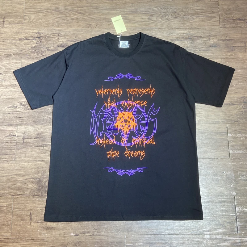 

VETEMENTS New Unicorn Double Sided Printed Short Sleeve T-Shirt