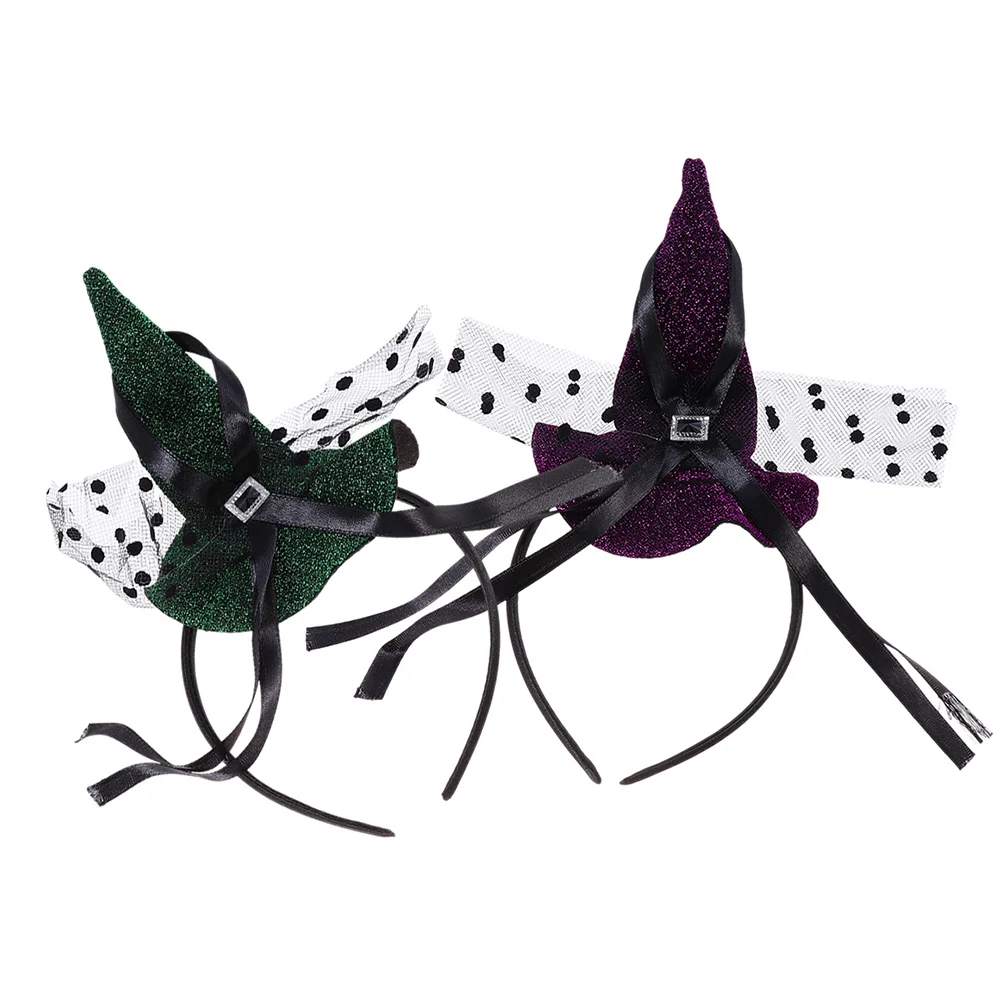 

Witchhat Headpiece Hair Headwear Mini Band Pointed Pointy Party Favor Headbands Costume Headband Cosplay Accessories