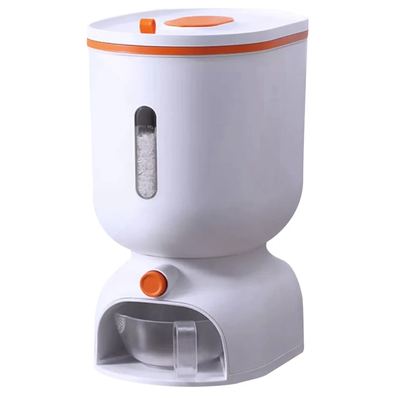 

Rice Dispenser,Rice Bucket Rice Storage Box,Large Sealed Grain Container Grain Storage With Lid Measuring