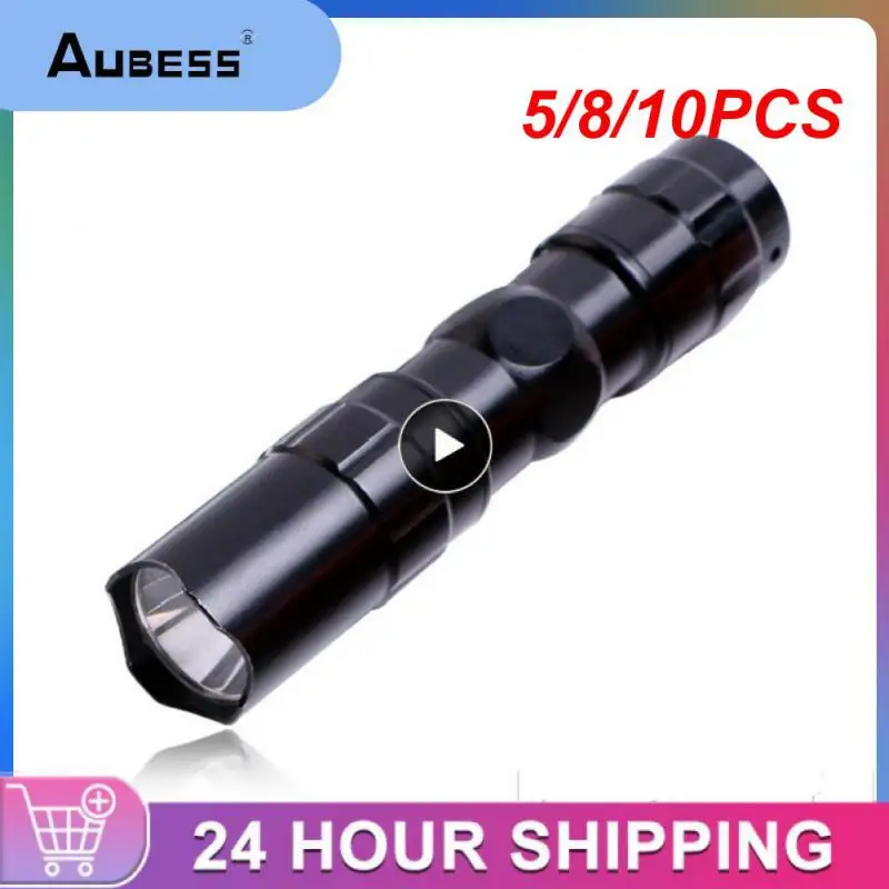 

5/8/10PCS For Emergency High Lumens Led Flashlight Aluminum Alloy Lantern 12 Hours Runtime Ultra Powerful Flashlight Mini