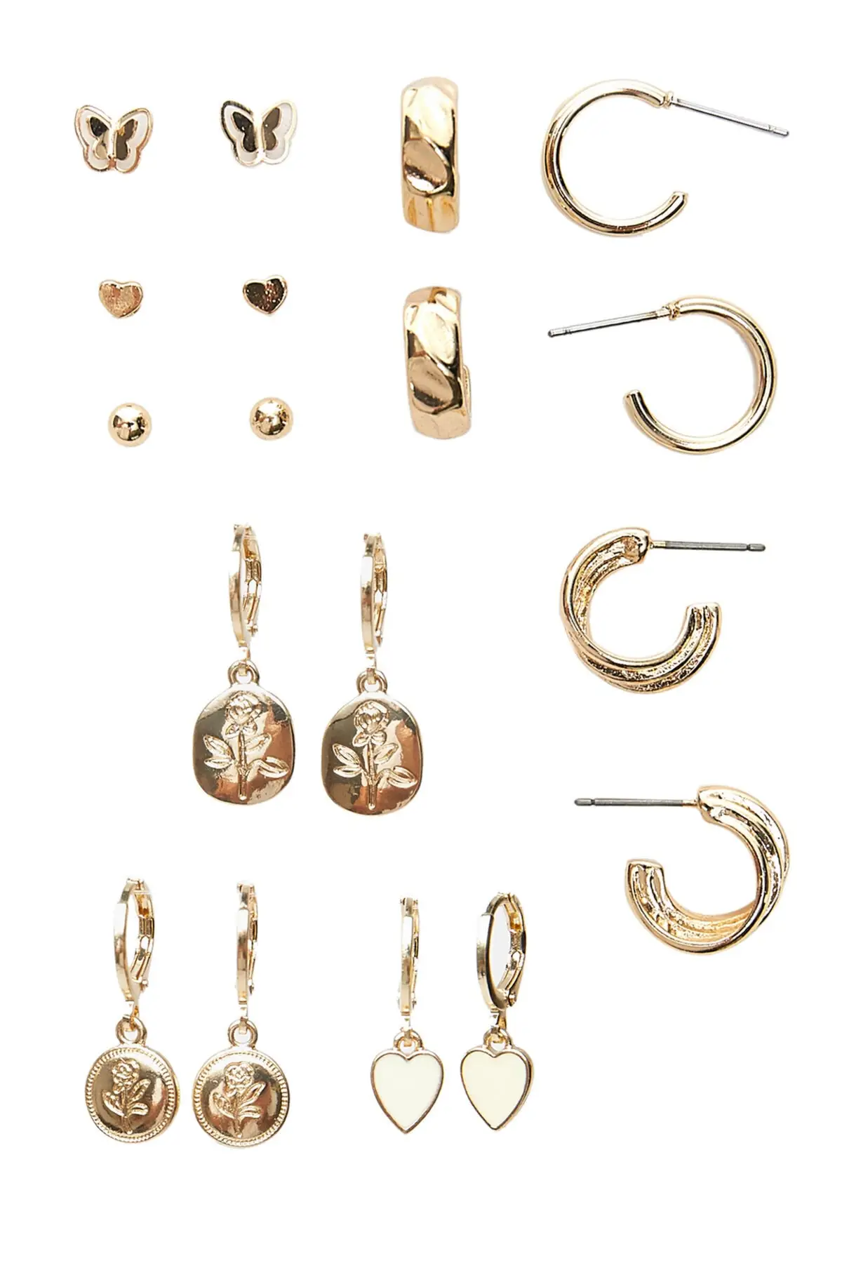 

9'lu Romantic Earring Set