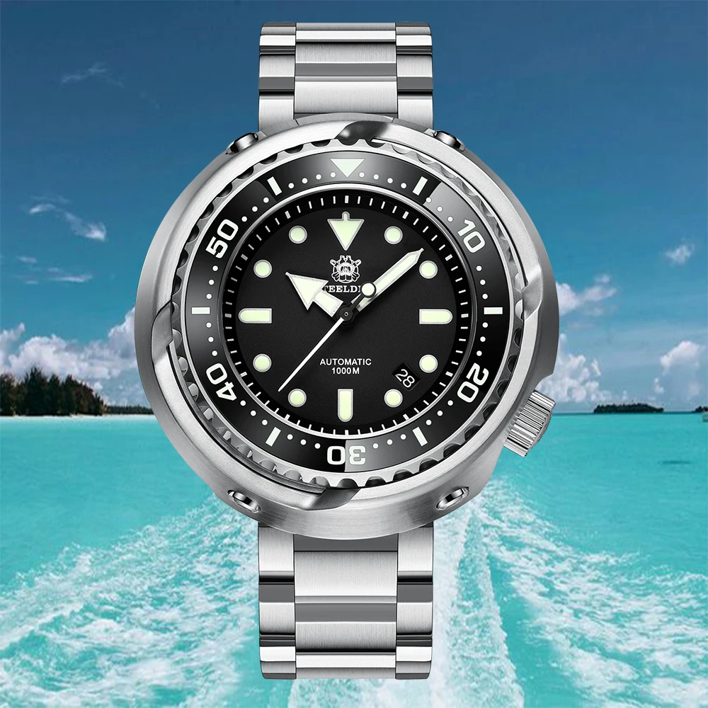 

STEELDIVE SD1978 Tuna 53.6mm Luxury Dive Watch Oversize Stainless Steel Watchcase 1000m Waterproof NH35 Mechanical Watch