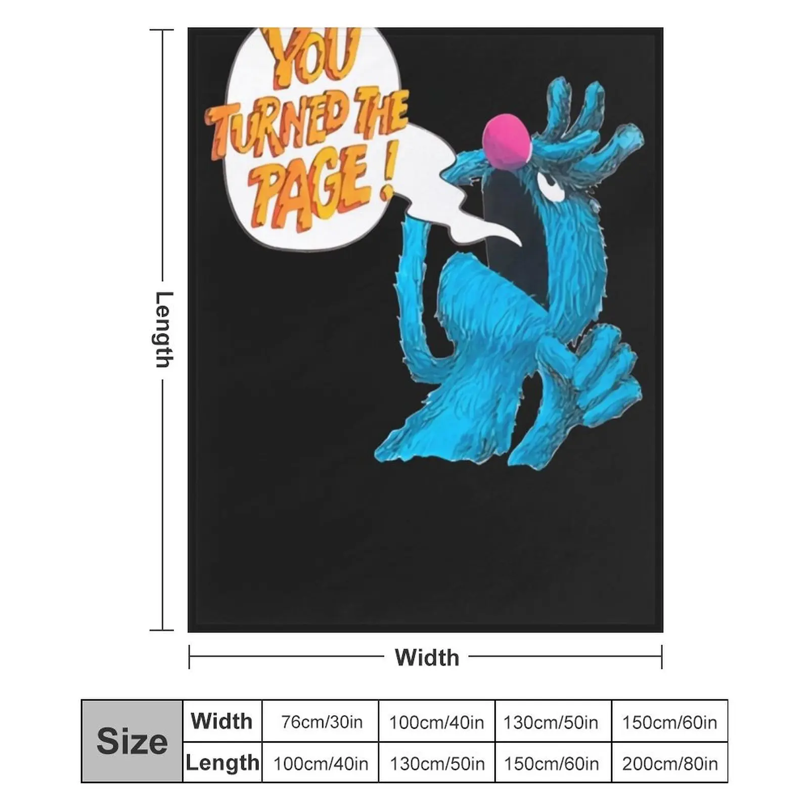 Ретро Винтаж The Monster at End of This Book Подарок для фанатов мужчин и женщин Одеяло