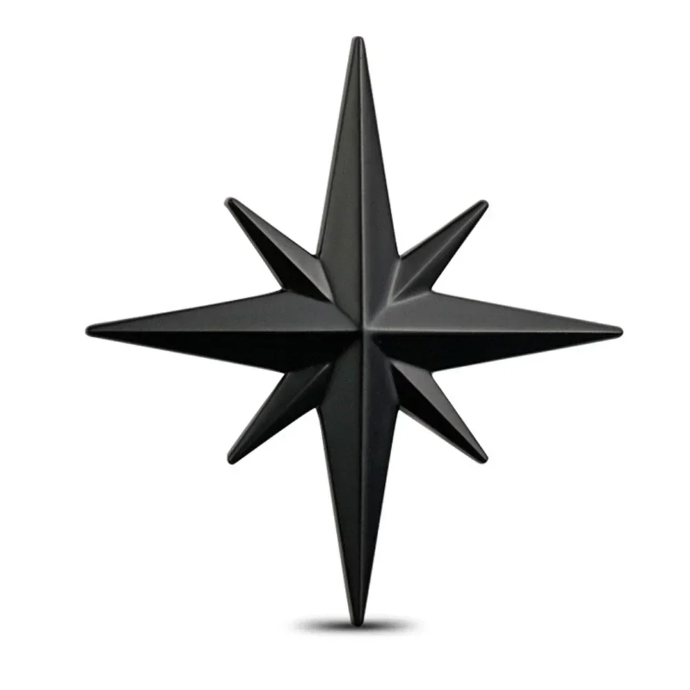 1 шт. 3D металлическое украшение автомобиля, металлическая направляющая, звезда, клейкий значок автомобиля, эмблема, наклейка для универсальных автомобилей, мотоциклов, автомобилей, Стайлинг