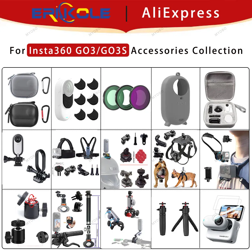 Аксессуары для Insta 360 GO3/GO3S нагрудный ремень GO3 защитный чехол хранения