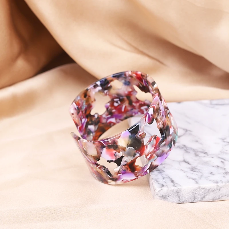 Ацетатный браслет модный простой дизайн женский с шармами ювелирные изделия от