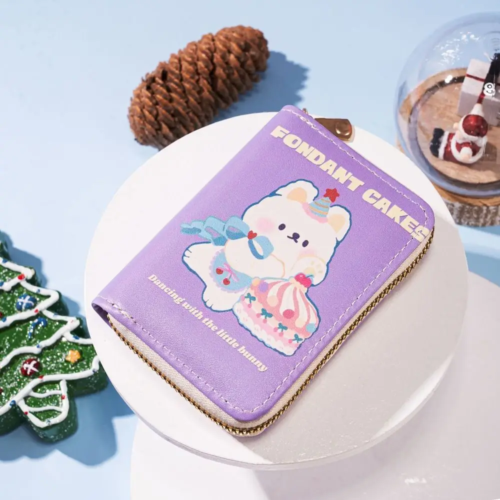 

Letter Bear Zipper Wallets Change Bag Coin Purses Money Bag Cartoon Card Holder Wallet Purse Women's Wallets Girls
