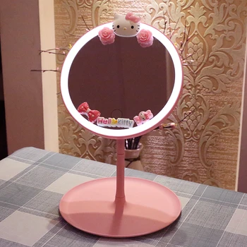 Kawaii Sanrio Hello Kitty Bedroom Mirror with Light 5