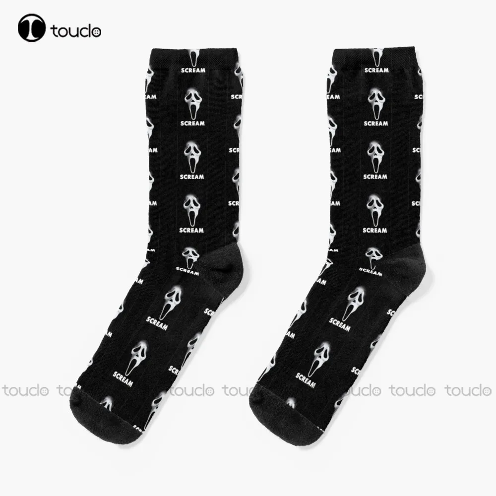 

Best Selling - Scream Socks Halloween Custom Women Socks Street Skateboard Socks Christmas New Year Gift Custom Gift Cartoon