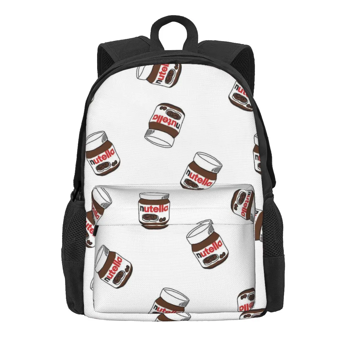 

Foods Cartoon Nutella Women Backpack Mochila Trend Children School Bag Choloate Lover Laptop Rucksack Boys Girls Rucksack