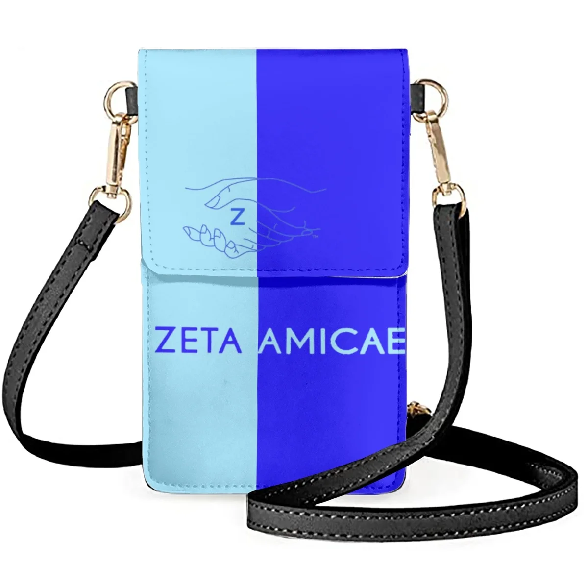

Сумка для телефона FORUDESIGNS Zeta Amicae контрастных цветов, кожаные флип-сумки через плечо, женские нишевые модные мессенджеры, классическая сумка