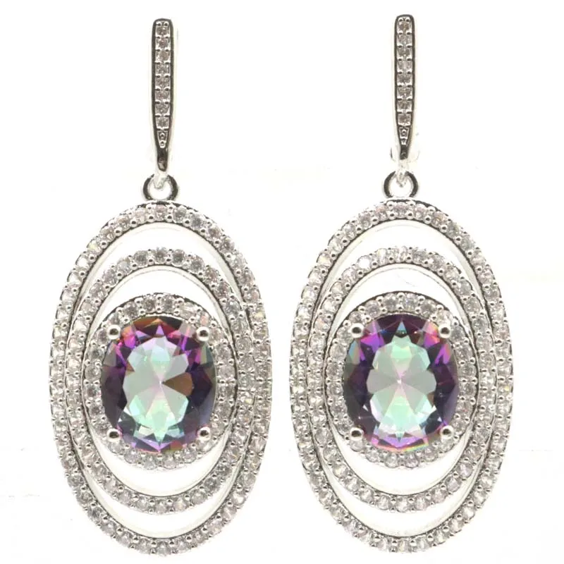 

Женские серьги из серебра 8,8 пробы, 47x20 мм, 925 г