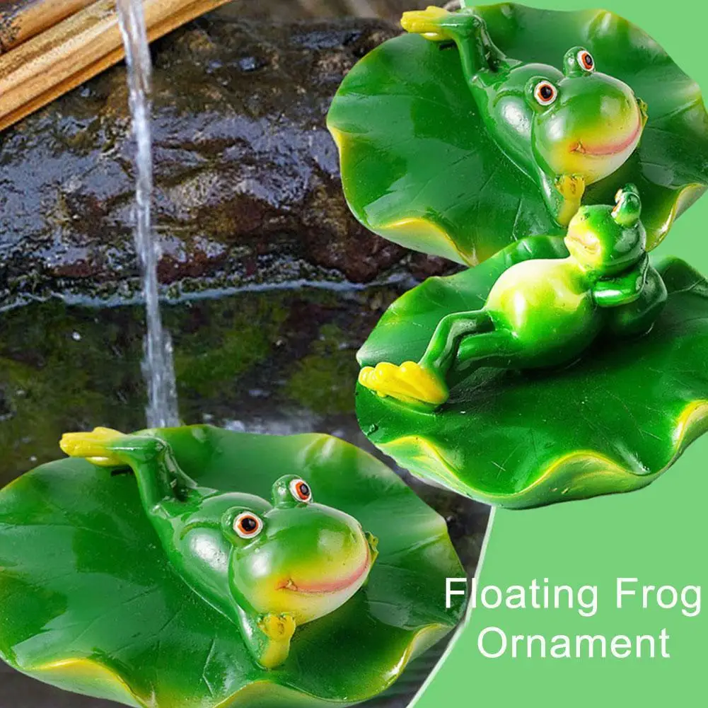 

Creative Resin Floating Frogs Statue Outdoor Garden Pond Decorative Cute Frog Sculpture For Home Desk Garden Decor Ornament X7D8