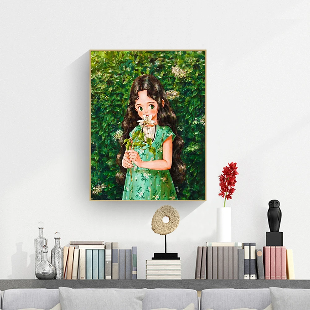 

5D полностью круглая Алмазная картина «сделай сам», набор для девушек, украшение для дома, художественное ремесло