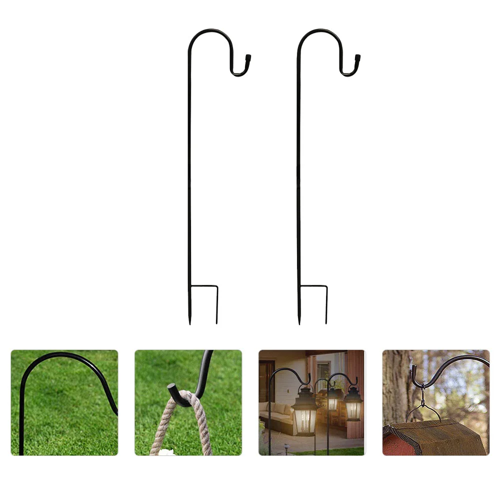 

Hanger Hook Garden Outdoor Shepherds Feeders Bird Hooks Lantern Planter Flag Shepherd Stakes Pole Flower Pot Wrought Iron