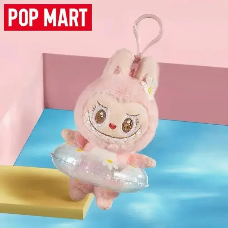Фото POP MART THE MONSTERS Labubu Party Series: Плюшевый брелок-подвеска «Плавательный круг», милые игрушки-сюрпризы в закрытой упаковке №5