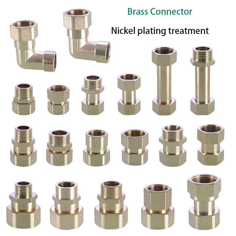 

1/2IN to 3/4IN Variable 1 inch double inner wire live direct elbow water heater pipe fitting copper electroplated reducer