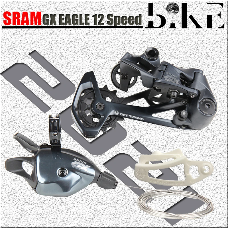 2021 SRAM GX EAGLE 1X12S 12 Speed MTB Bicycle Mountain Bike Groupset Kit Shifter Lever Trigger Right Side Rear Derailleur Black
