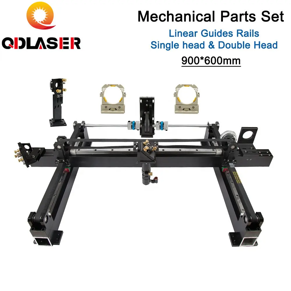 

Mechanical Parts Set 900mm*600mm Single Double Head Laser Kits Spare Parts for DIY CO2 Laser 9060 CO2 Laser Cutting Machine