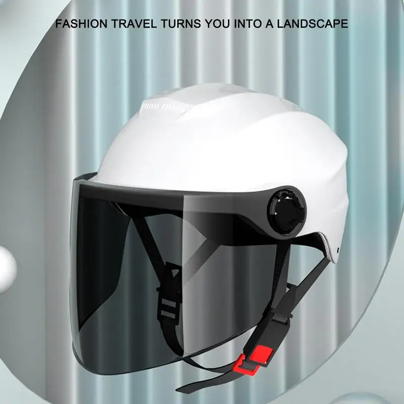 

Motorcycle Helmet Winter Warm Double Visor Motorcycle Helmet Open Face Half Safety Helmets Bicycle Scooter Motorbike Helmets