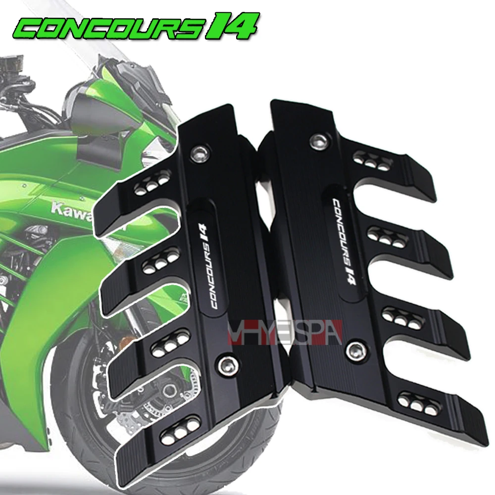 

For KAWASAKI CONCOURS14 GTR1400/CONCOURS Motorcycle CNC Accessories Mudguard Side Protection Block Front Fender Anti-Fall Slider