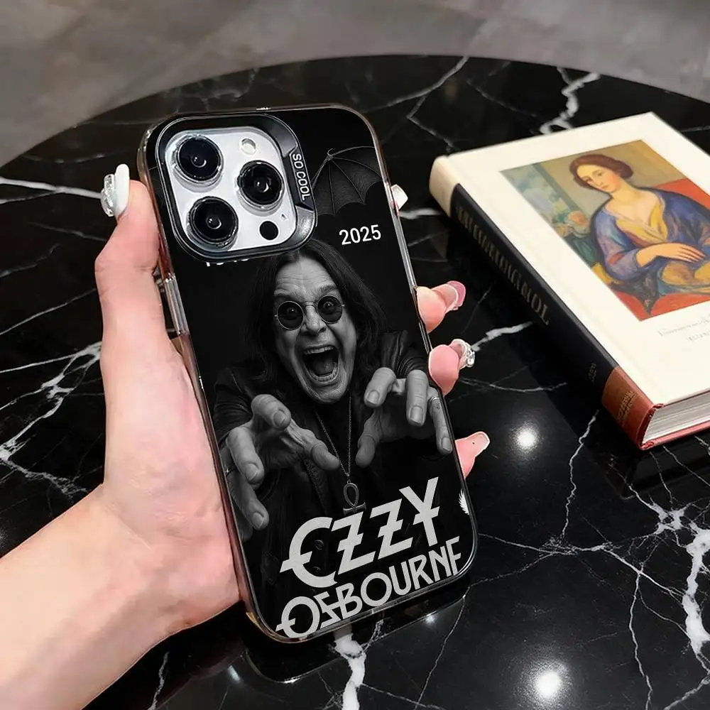Фото Чехол для телефона Band O-Ozzy O-Osbourne для iPhone 17, 16, 15, 14, 13, 12, 11 Plus, Pro Max, XS, цветной, серебристо-черный №4