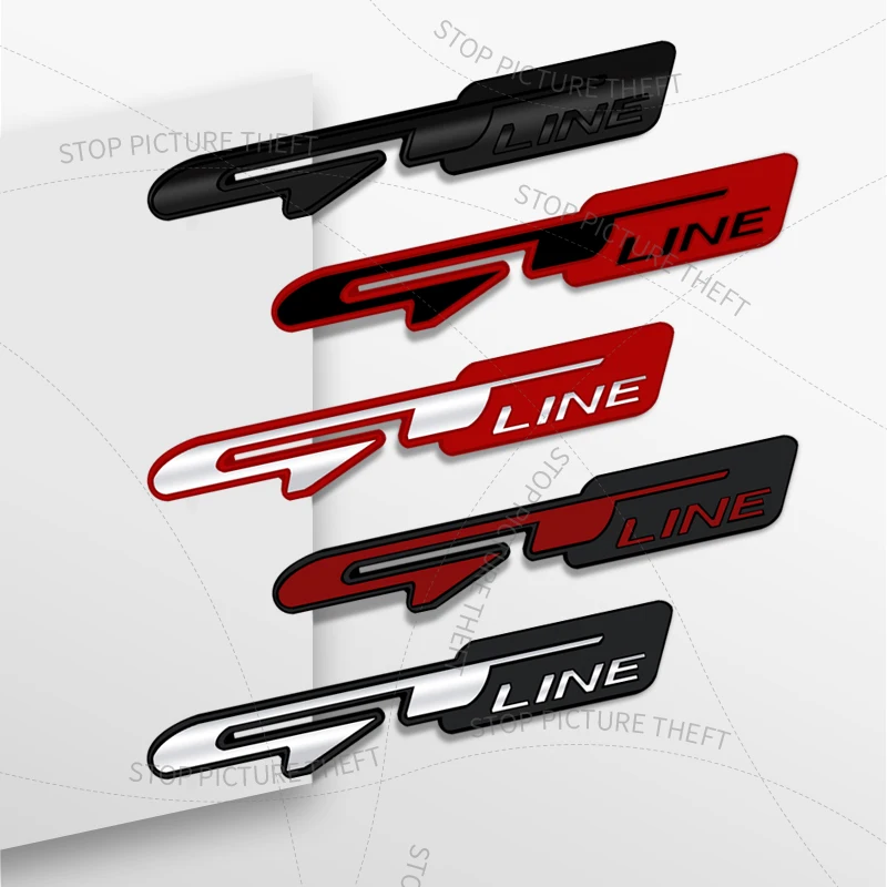 1 шт. 3D металлический логотип GT Line решетка эмблема значок автомобиля задний хвост