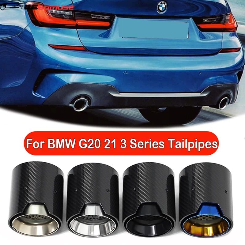 Для BMW 3 серии G20 G21 320D 330 2020-2024 Замена наконечника глушителя выхлопной трубы M Performance