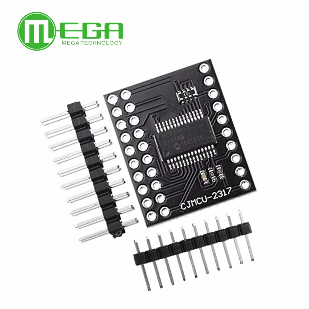 10 шт., модуль последовательного интерфейса MCP23017 IIC I2C SPI MCP23S17, двунаправленные 16-битные контакты расширения ввода/вывода, модуль последовательного интерфейса 10 МГц